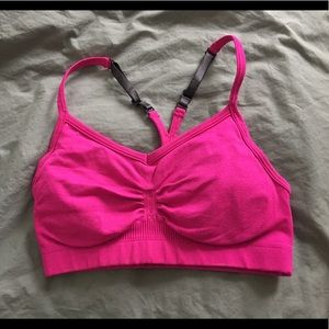 Lululemon Hot Pink Ebb & Flow Sports Bra